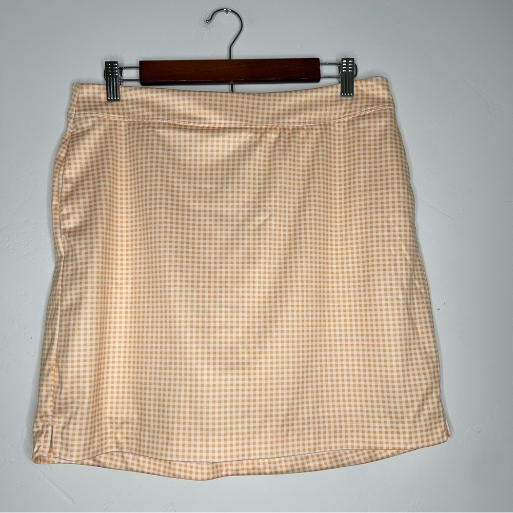 NWT Greg Norman Gingham Checkered Skort Golf Pickleball Skort Size Medium